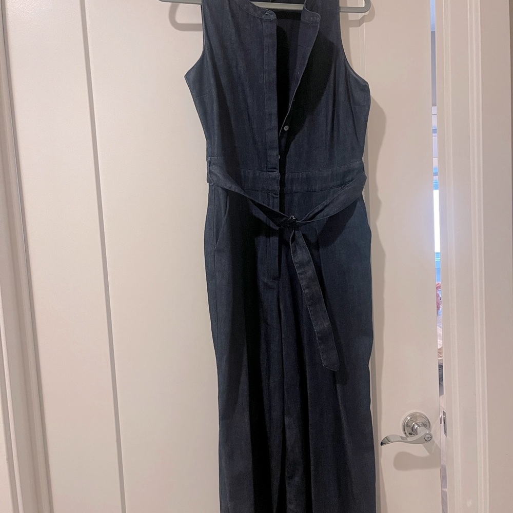 Banana republic jean jumpsuit